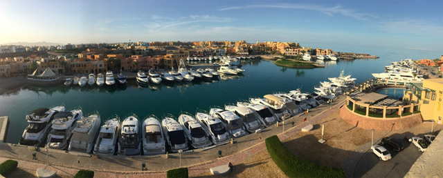 Der verzaubernde Blick auf die Abu Tig Marina vom Ocean View - El Gouna 